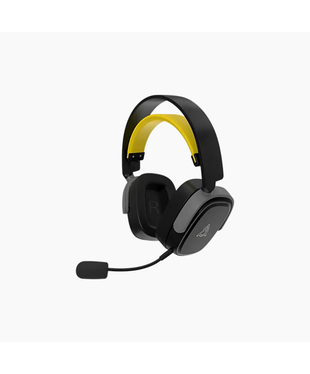 Бездротова ігрова гарнітура Ajazz AHM09 MAX Black Gray Yellow (AHM09-MAX-BGY)