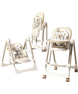 Стільчик-шезлонг для годування 2в1 Kidilo Baby Chair Z901 beige (11-3)
