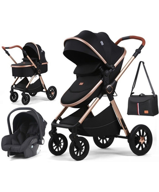 Коляска універсальна 3в1 Kidilo H2D (Black)