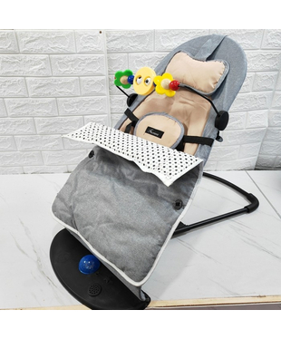 Дитячий шезлонг-гойдалка Baby Shaker B001 grey