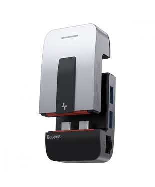 USB-Хаб Baseus Multifunctional Armor Age Type-C Bracket Gray