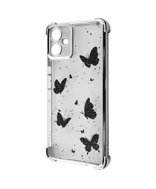 Чохол WAVE Winkie Samsung Galaxy A06 Silver/butterfly