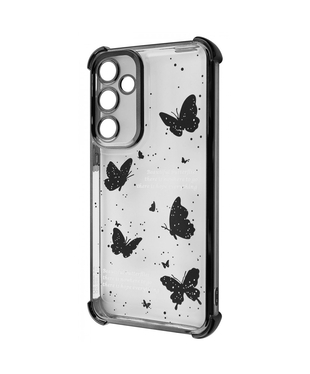 Чохол WAVE Winkie Samsung Galaxy S24 FE Black/butterfly