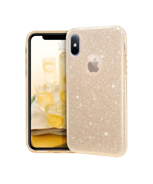 Чехол силиконовый Upex Crystal Glitter Apple iPhone X/XS Gold