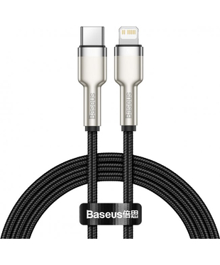 Кабель Baseus Cafule Metal Type-C to Lightning PD 20W (1m) (black)