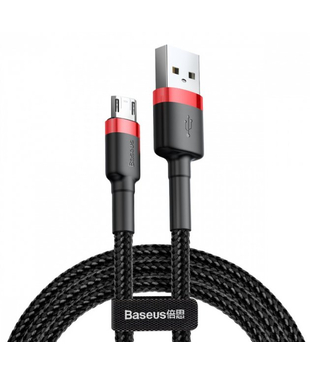 Кабель Baseus Cafule Micro USB 2.4A (1m) (red/black)