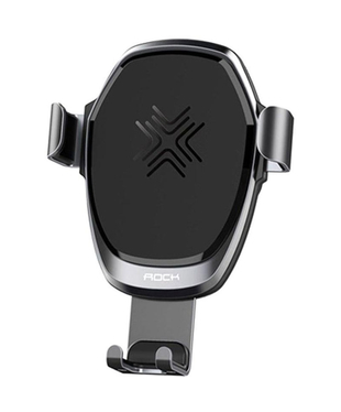 Автодержатель с беспроводной зарядкой Rock Wireless Charging Car Mount 7.5W/10W Gray (RWC0246)