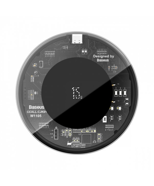 Беспроводное ЗУ Baseus Simple 15W (Type-C version) (transparent)