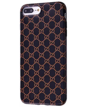 Чехол Brand Gucci Apple iPhone 7 Plus/8 Plus Black pattern