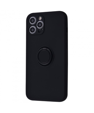 Чехол Light Color Ring Apple iPhone 12 Pro Max Black
