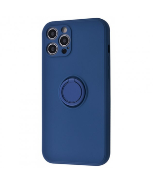 Чехол Light Color Ring Apple iPhone 12 Pro Max Dark blue