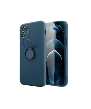Чехол Light Color Ring Apple iPhone 12 Dark blue