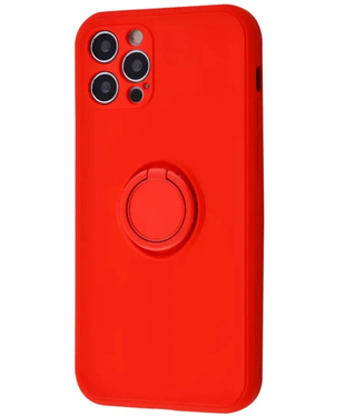 Чехол Light Color Ring Apple iPhone 12 Pro Max Red