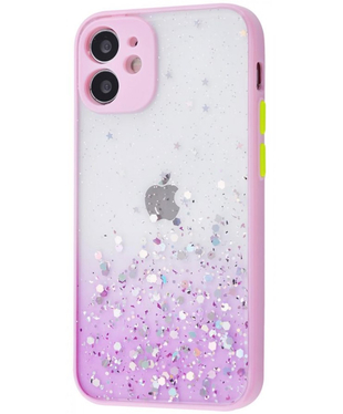 Чехол Sparkles Apple iPhone 12 Pink