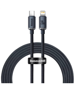 Кабель Baseus Crystal Shine Series Type-С to Lightning 20W (2m) (black)
