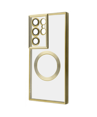 Чохол WAVE Metal Color Case with Magnetic Ring Samsung Galaxy S23 Ultra Gold