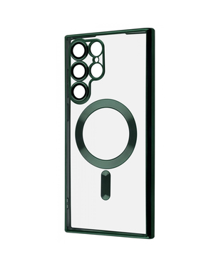 Чохол WAVE Metal Color Case with Magnetic Ring Samsung Galaxy S22 Ultra Dark green
