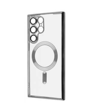 Чохол WAVE Metal Color Case with Magnetic Ring Samsung Galaxy S22 Ultra Silver