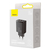 Мережевий зарядний пристрій Baseus Compact Quick Charger 30W (Type-C + 2USB) Black, зображення 2