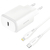 Мережевий зарядний пристрій Proove Silicone Power 2 20W (Type-C) + Cable Type-C to Lightning (1m) White