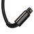 Кабель Baseus Tungsten Gold One-for-three Fast Charging Data 3-in-1 (Micro USB+Lightning+Type-C) 3.5 Black, изображение 8