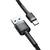 Кабель Baseus Cafule Type-C 3A (1m) Gray/black, изображение 9