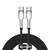 Кабель Baseus Cafule Metal Type-C to Type-C 100W (2m) Black