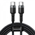 Кабель Baseus Cafule Flash Charging Type-C to Type-C PD 2.0 100W (2m) Gray/black