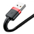 Кабель Baseus Cafule Lightning 2.4A (1m) Red/black, изображение 4