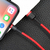 Кабель Baseus Cafule Lightning 2.4A (0.5m) Red/black, изображение 3