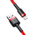 Кабель Baseus Cafule Lightning 2.4A (0.5m) Red/black, зображення 7