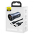 Автомобільний зарядний пристрій Baseus Golden Contactor Pro 40W USB + Type-C + Cable Type-C 5A (1m) Dark gray, зображення 2