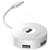 USB-хаб Baseus round box HUB adapter (Type-C to USB3.0*1+USB2.0*3) 10cm White (CAHUB-G02)