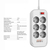 Мережевий фільтр-подовжувач СolorWay 6 розеток/4USB (Type-C PD20W + 3USB QC3.0) (38W) White 2M (CW-CHE64PDW), зображення 2