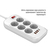 Мережевий фільтр-подовжувач СolorWay 6 розеток/4USB (Type-C PD20W + 3USB QC3.0) (38W) White 2M (CW-CHE64PDW), зображення 3