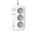 Мережевий фільтр-подовжувач СolorWay 3 розетки/4USB GaN3 Pro PD (2USB-A + 2 TYPE-C) (65W) 2M (CW-CHE34PDW), зображення 3