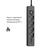 Мережевий фільтр-подовжувач СolorWay 4 розетки/3USB (2USB-A + 1 TYPE-C) (24W) Black 2M (CW-CHE432PDB), зображення 17