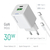 Мережевий зарядний пристрій ColorWay GaN Mini 30W PD Port PPS USB (Type-C PD + USB QC4.0) cable Type-C (CW-CHS053PDC-WT), зображення 7