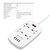 Мережевий фільтр-подовжувач СolorWay 4 розетки/4USB (1QC3.0 + 3 AUTO ID) (CW-CHU44QW), зображення 5