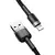 Кабель Baseus Cafule Lightning 1.5A (2m) gray/black (CALKLF-CG1)