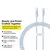 Кабель Baseus Gem Fast-Charging Data Cable USB-C to USB-C 100W 2m Galaxy Blue (P10373000311-01), изображение 3