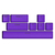 HATOR Vivid Lilac PBT keycaps - ESC/SPACE/ENTER/R.SHIFT/ARROWS (HTS-716)