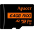 Карта пам'яті Apacer microSDXC UHS-I U3 64GB V30 A2 +SD, зображення 3