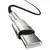 Кабель Baseus Cafule Metal Type-C to Type-C 100W Black 1m (CATJK-C01), изображение 2