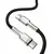 Кабель Baseus Cafule Metal Type-C to Type-C 100W Black 1m (CATJK-C01), изображение 3