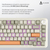 Бездротова механічна клавіатура Ajazz AK820 MAX Flying Fish Switch Retro Colour - 8000 mAh (AK820MAX, изображение 7