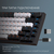 Бездротова механічна клавіатура GamePro Asgard Valhalla (MK160B Pro) 75% QLAB orange switches, изображение 6