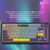 Клавіатура механічна бездротова Ajazz AK820 MAX PLUS Daydream Switch RGB Wireless/BT/USB Black, зображення 11