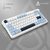 Клавіатура механічна бездротова Ajazz AK820 MAX PLUS Daydream Switch RGB Wireless/BT/USB White, зображення 6