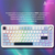 Клавіатура механічна бездротова Ajazz AK820 MAX PLUS Daydream Switch RGB Wireless/BT/USB White, зображення 11